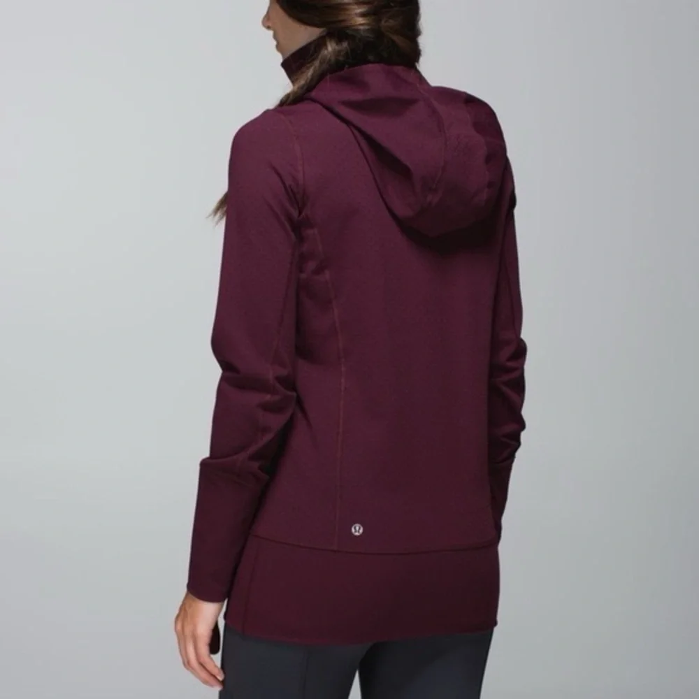 Lululemon Stride Jacket II Sz 8 In Bordeaux Drama - Picture 2 of 9